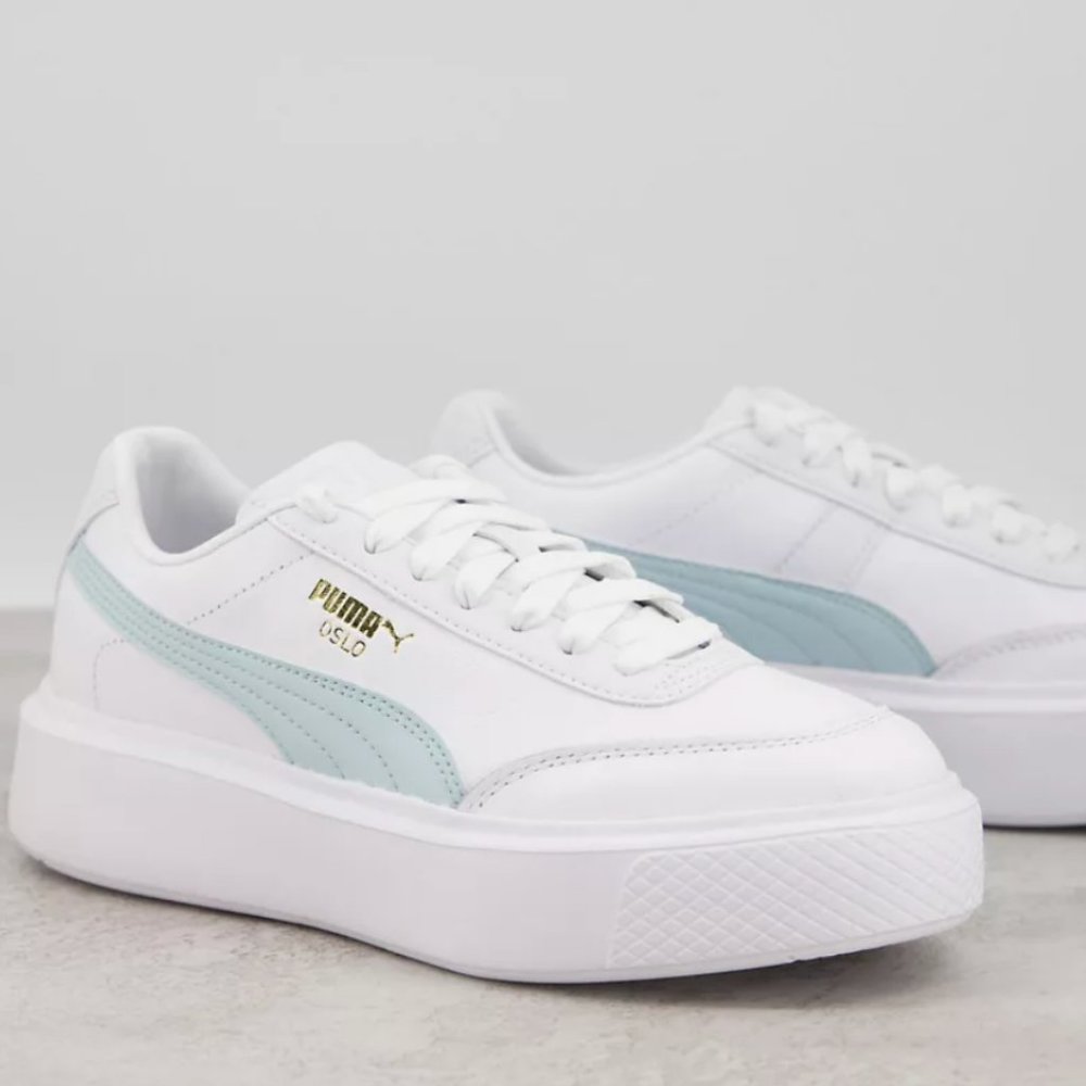 Puma Osla Maja sneakers in white and blue